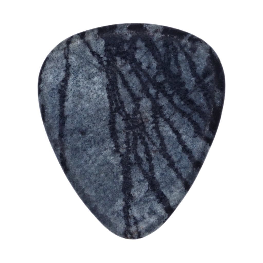Spiderweb Jasper Stone Guitar Or Bass Pick - 3.0 mm Ultra Heavy Gauge - 351 Shape - Specialty Handmade Gemstone Exotic Plectrum Exotic Plectrums
