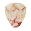 Red Picasso Jasper Stone Guitar Or Bass Pick - 3.0 mm Ultra Heavy Gauge - 351 Shape - Specialty Handmade Gemstone Exotic Plectrum Exotic Plectrums