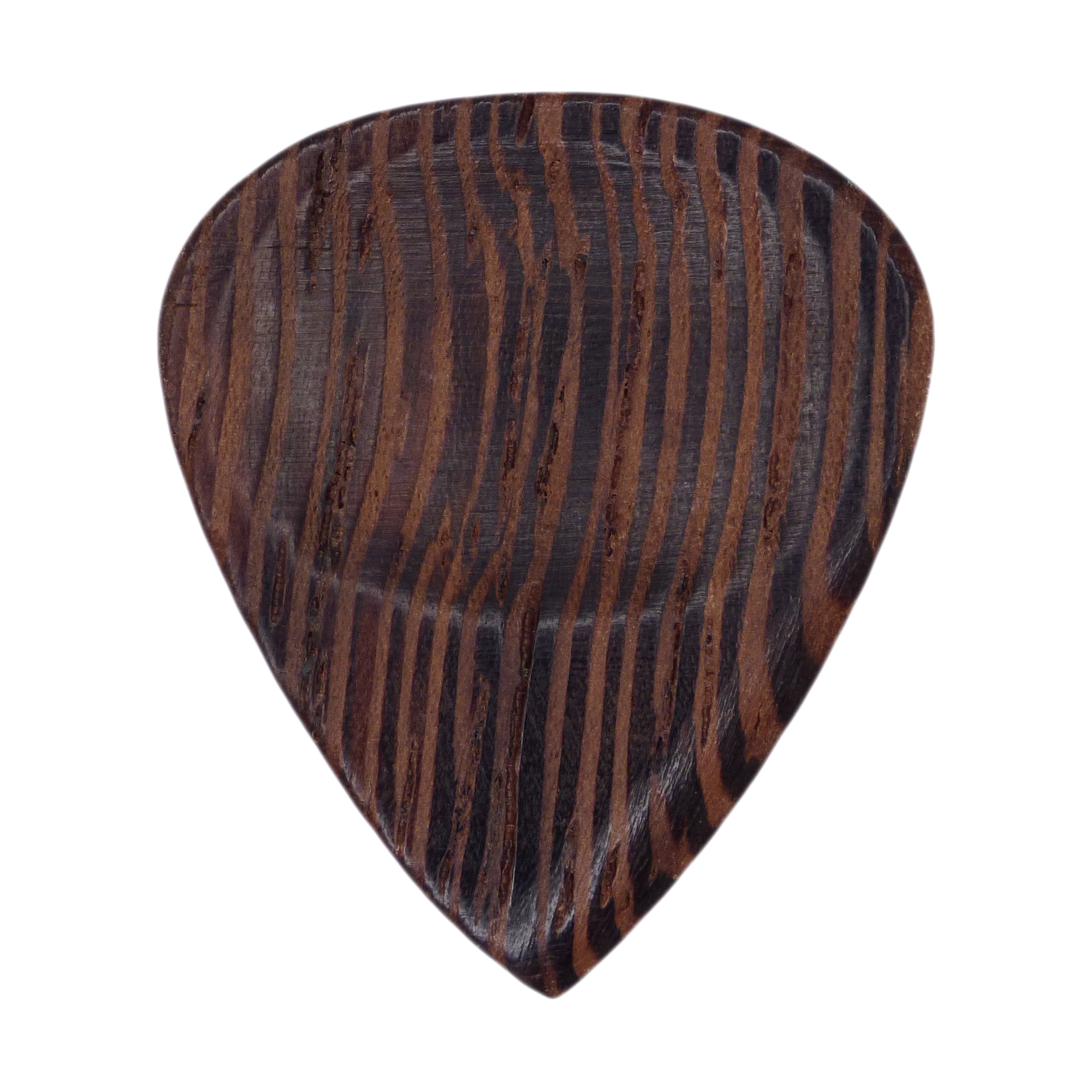Toddy Palm Wood Guitar Or Bass Pick - 3.0 mm Ultra Heavy Gauge - 351 Groove Shape - Natural Finish Handmade Specialty Exotic Plectrum Exotic Plectrums