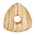 Ash Wood Guitar Or Bass Pick - 4.0 mm Ultra Heavy Gauge - 346 Contoured Triangle With Grip Hole - Natural Finish Handmade Specialty Exotic Plectrum Exotic Plectrums