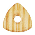 Cedar Wood Guitar Or Bass Pick - 4.0 mm Ultra Heavy Gauge - 346 Contoured Triangle With Grip Hole Shape - Natural Finish Handmade Specialty Exotic Plectrum Exotic Plectrums