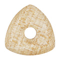 Maple Wood Guitar Or Bass Pick - 4.0 mm Ultra Heavy Gauge - 346 Contoured Triangle With Grip Hole Shape - Natural Finish Handmade Specialty Exotic Plectrum Exotic Plectrums