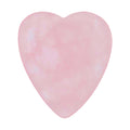 Rose Quartz Stone Guitar Or Bass Pick - 3.0 mm Ultra Heavy Gauge - 323 Heart Shape - Specialty Handmade Gemstone Exotic Plectrum Exotic Plectrums