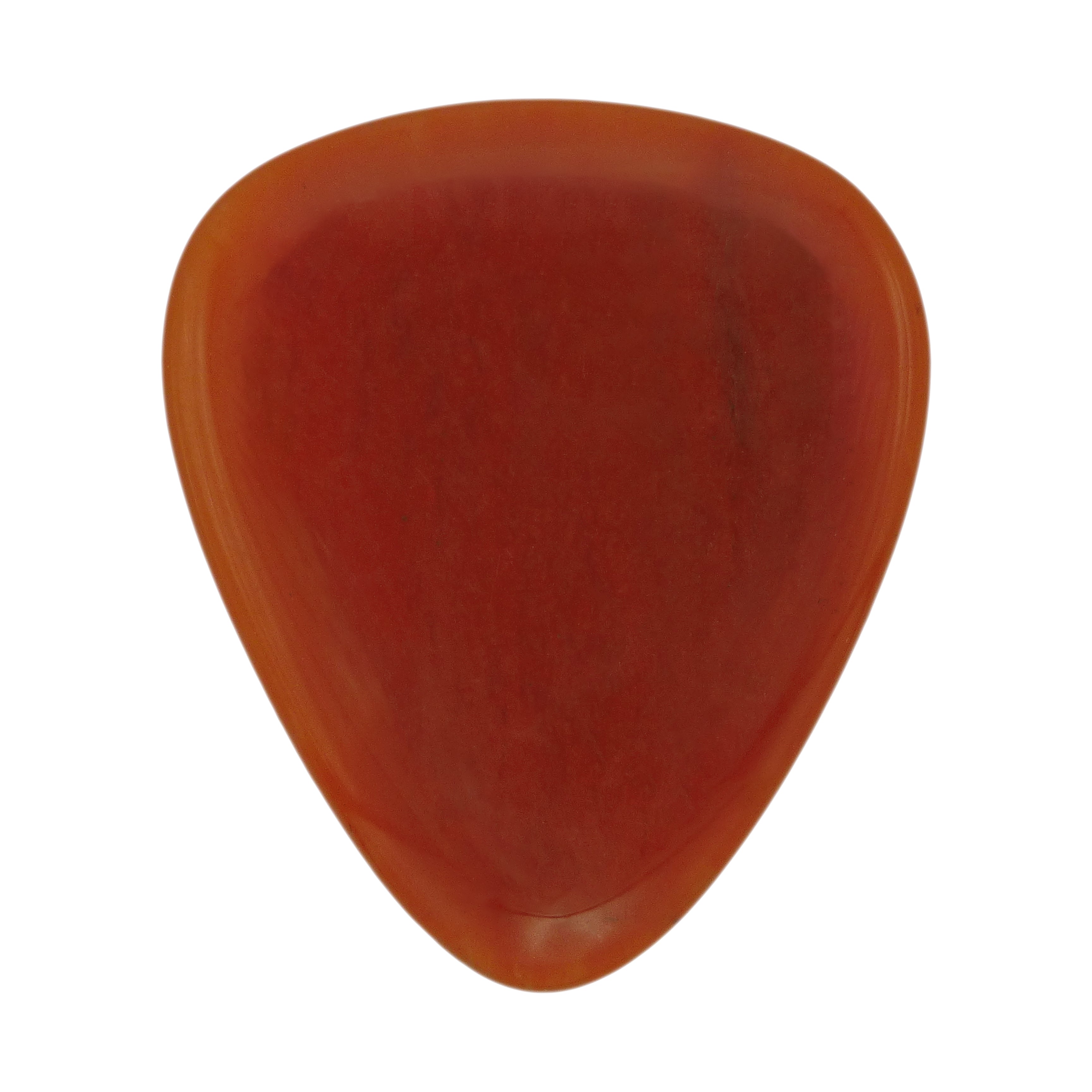 Brazilian Red Agate Stone Guitar Or Bass Pick - 3.0 mm Ultra Heavy Gauge - 351 Shape - Specialty Handmade Gemstone Exotic Plectrum Exotic Plectrums