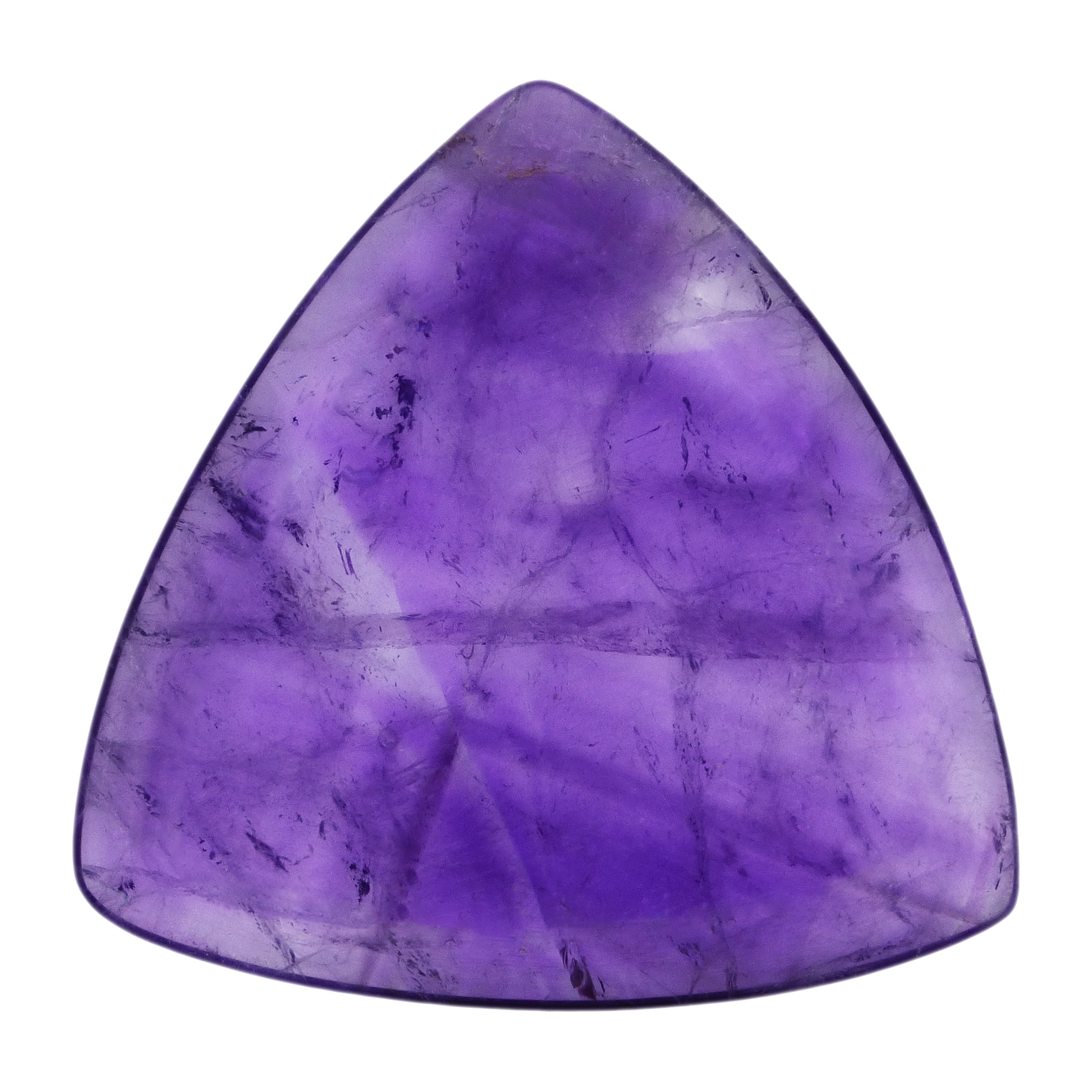 Amethyst Stone Guitar Or Bass Pick - 3.0 mm Ultra Heavy Gauge - 346 Rounded Triangle Shape - Specialty Handmade Gemstone Exotic Plectrum Exotic Plectrums
