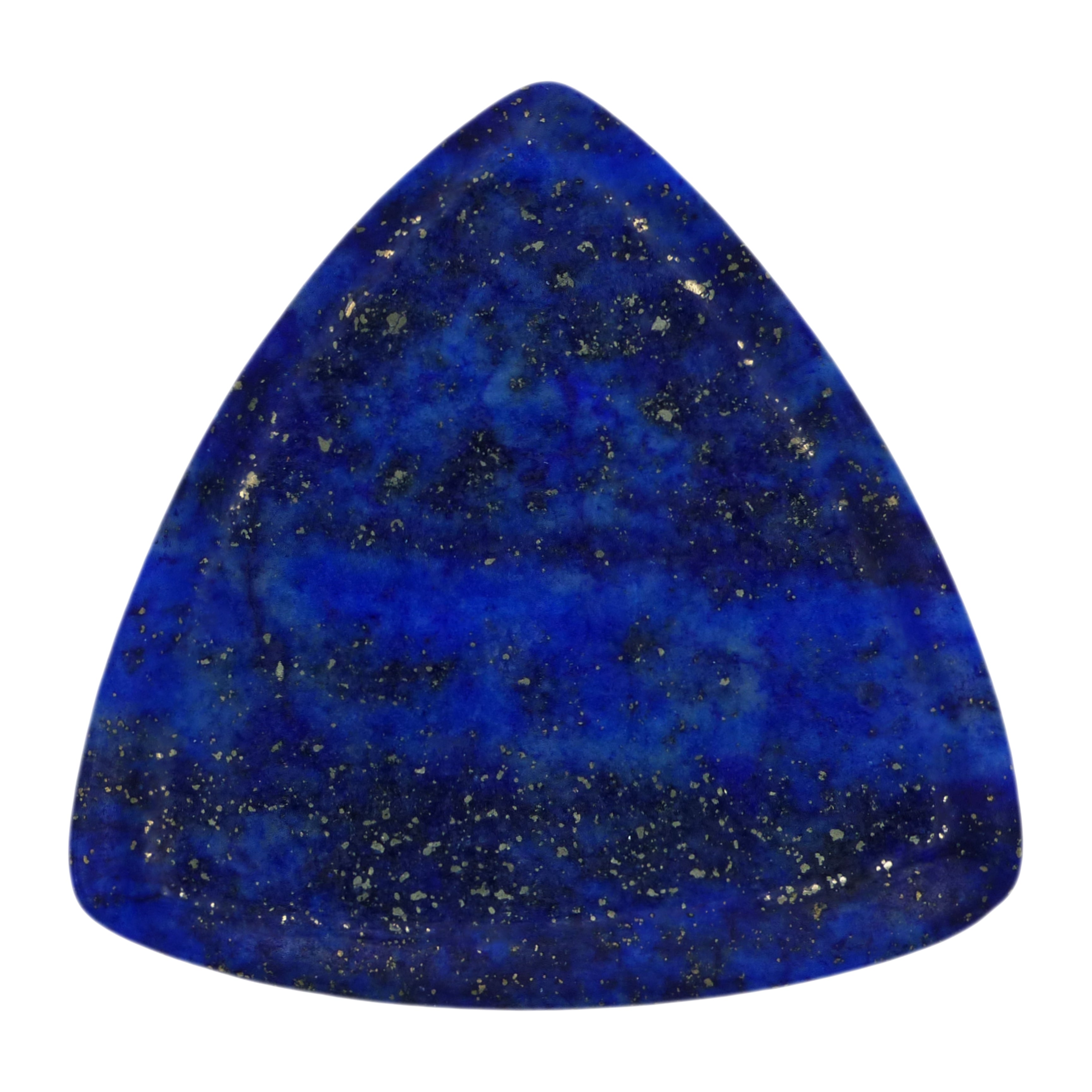 Lapis Lazuli Stone Guitar Or Bass Pick - 3.0 mm Ultra Heavy Gauge - 346 Rounded Triangle Shape - Specialty Handmade Gemstone Exotic Plectrum Exotic Plectrums