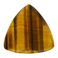 Yellow Tiger's Eye Stone Guitar Or Bass Pick - 3.0 mm Ultra Heavy Gauge - 346 Rounded Triangle Shape - Specialty Handmade Gemstone Exotic Plectrum Exotic Plectrums
