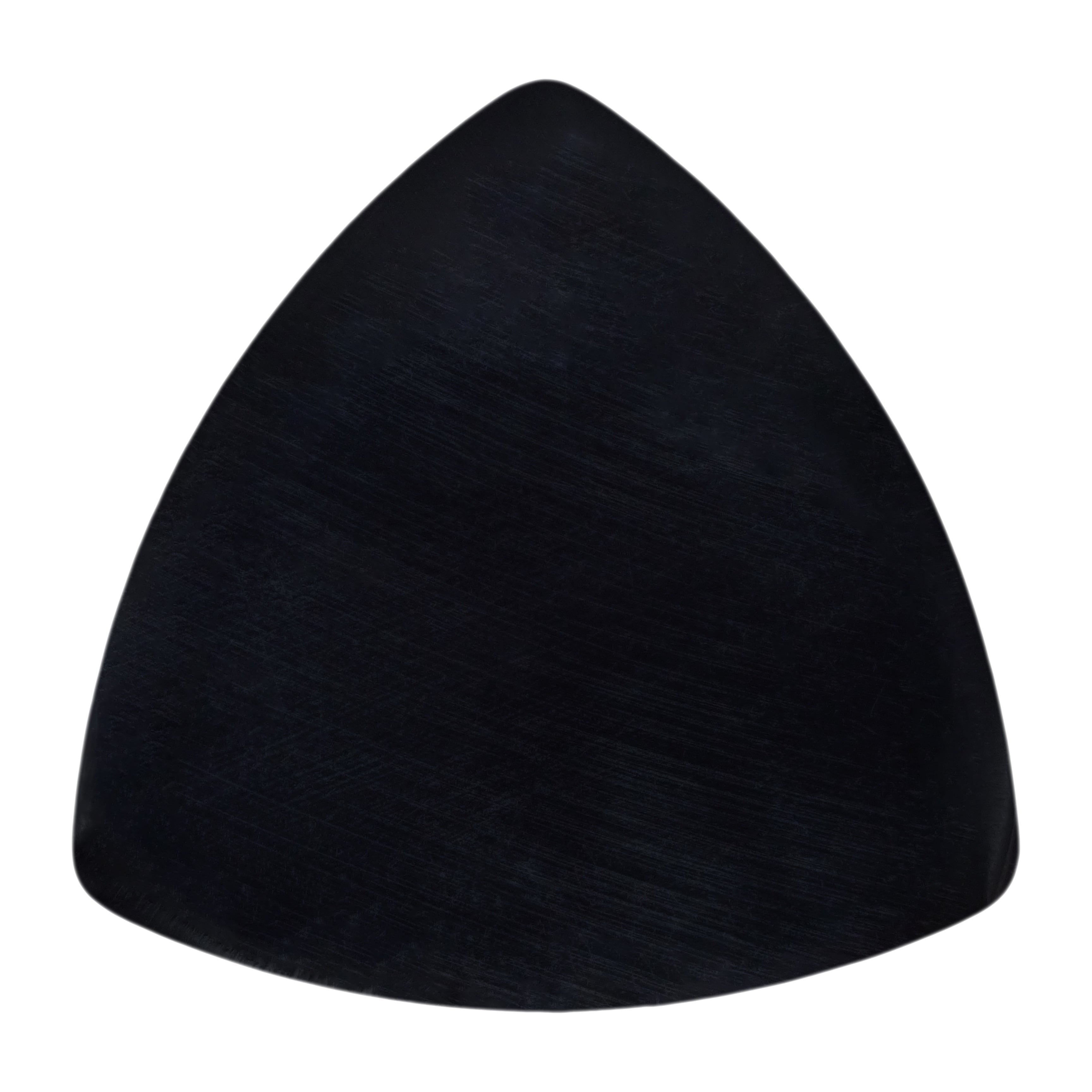 Black Buffalo Horn Guitar Or Bass Pick - 1.5 mm Heavy Gauge - 346 Rounded Triangle Shape - Polished Finish Handmade Specialty Exotic Plectrum Exotic Plectrums