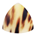 Black And White Buffalo Horn Guitar Or Bass Pick - 1.5 mm Heavy Gauge - 346 Rounded Triangle Shape - Polished Finish Handmade Specialty Exotic Plectrum Exotic Plectrums
