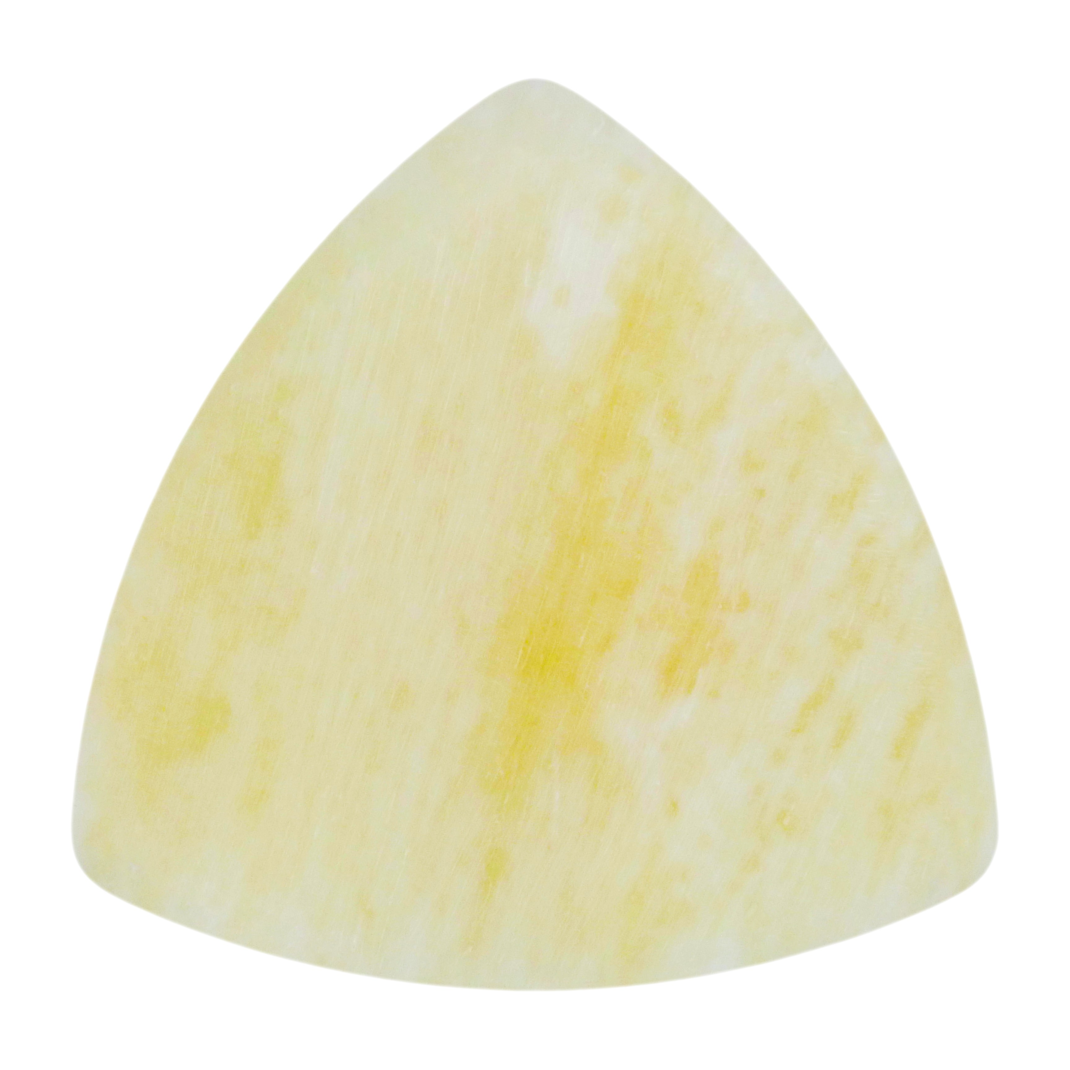 Camel Bone Guitar Or Bass Pick - 1.5 mm Heavy Gauge - 346 Rounded Triangle Shape - Natural Finish Handmade Specialty Exotic Plectrum Exotic Plectrums