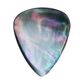 Black Abalone Shell Guitar Or Bass Pick - 2.0 mm - 351 Wedge Shape - Handmade Specialty Exotic Luxury Plectrum Exotic Plectrums