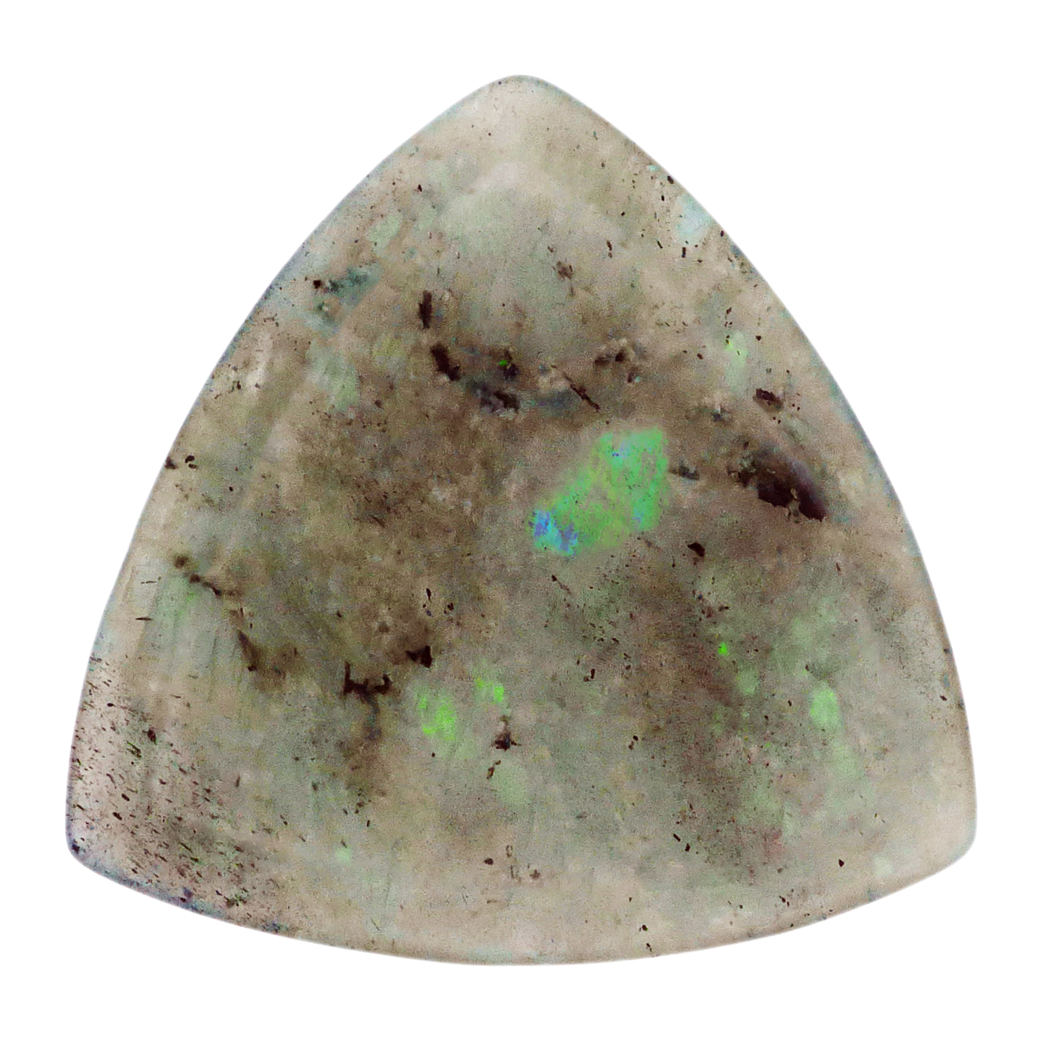 Labradorite Stone Guitar Or Bass Pick - 3.0 mm Ultra Heavy Gauge - 346 Rounded Triangle Shape - Specialty Handmade Gemstone Exotic Plectrum Exotic Plectrums