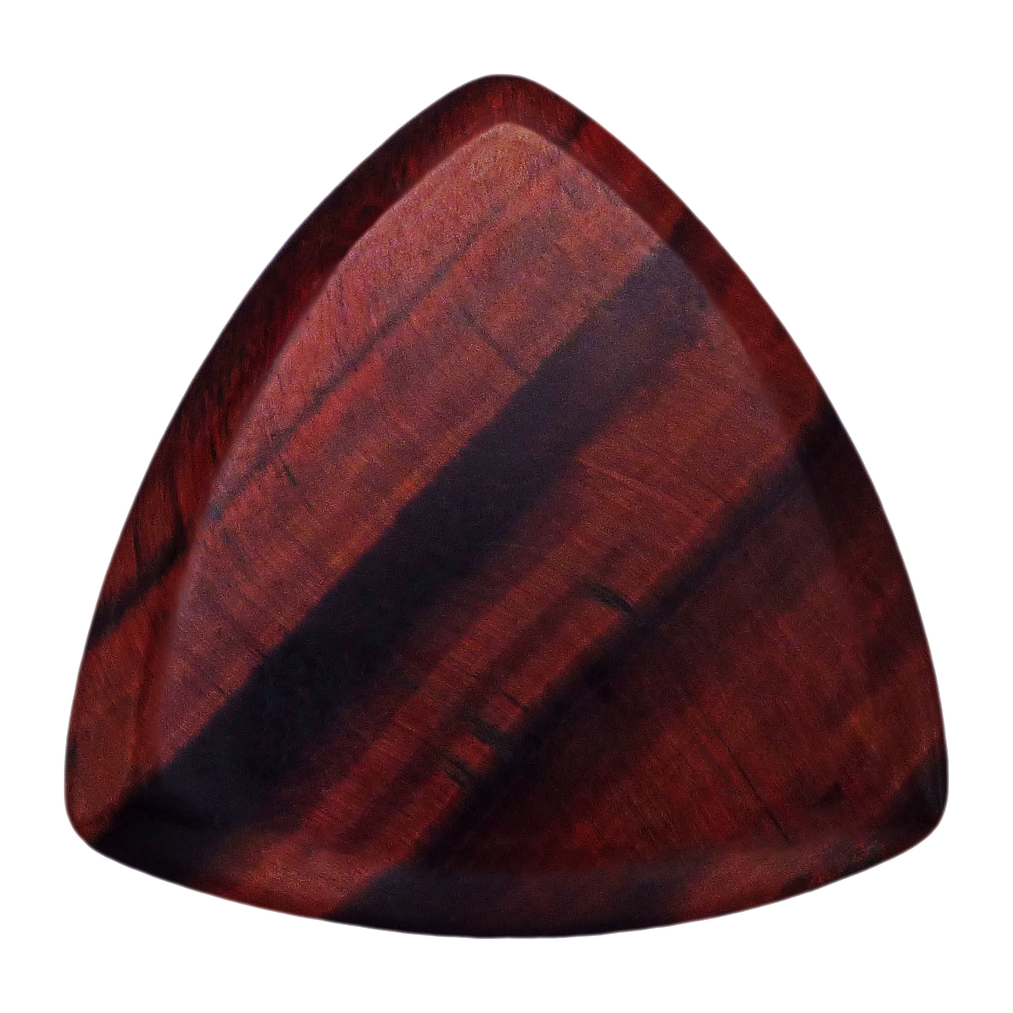 Red Tiger's Eye Stone Guitar Or Bass Pick - 3.0 mm Ultra Heavy Gauge - 346 Rounded Triangle Shape - Specialty Handmade Gemstone Exotic Plectrum Exotic Plectrums