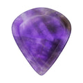 Amethyst Stone Guitar Or Bass Pick - 3.0 mm Ultra Heavy Gauge - Jazz XL Shape - Specialty Handmade Gemstone Exotic Plectrum Exotic Plectrums