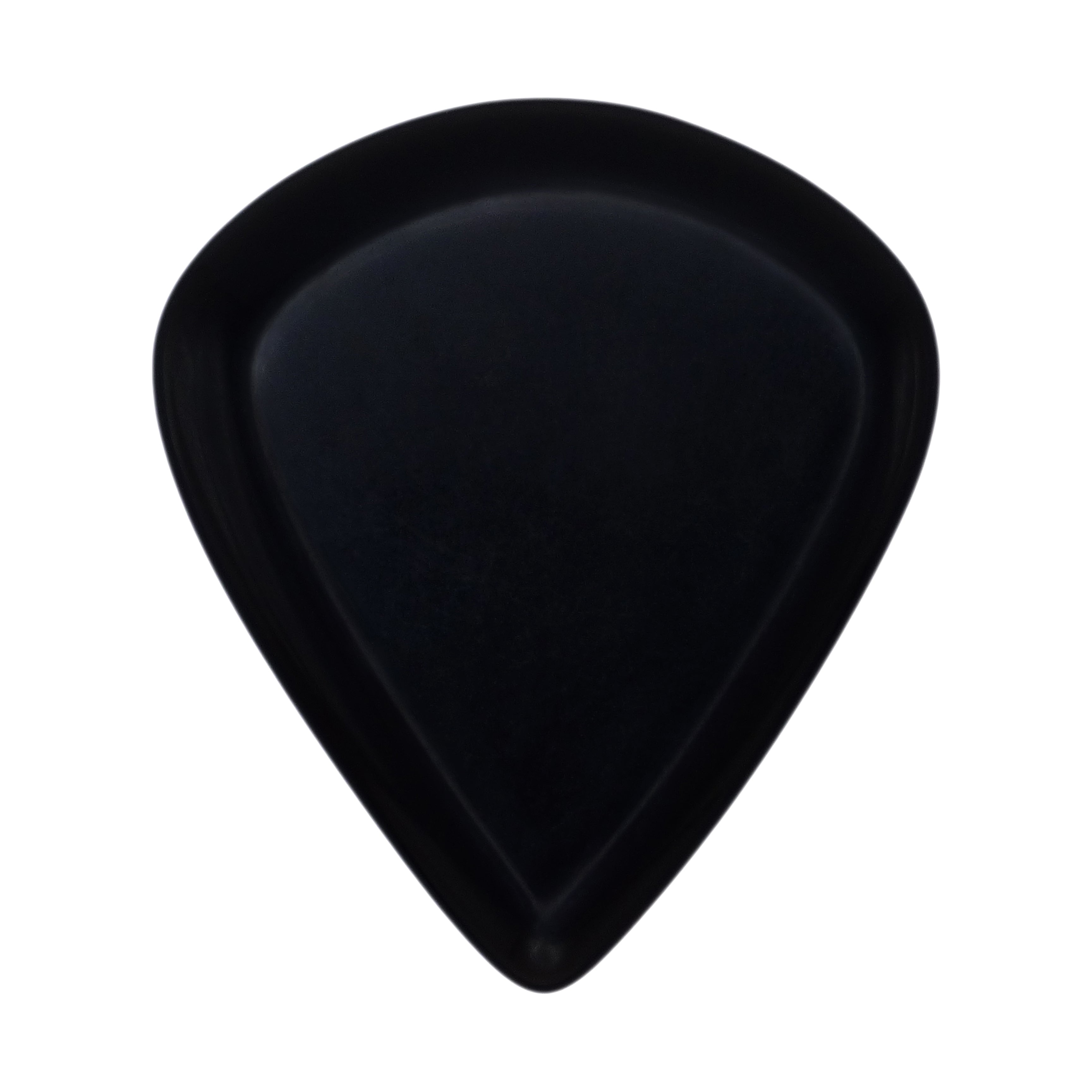 Black Obsidian Volcanic Glass Stone Guitar Or Bass Pick - 3.0 mm Ultra Heavy Gauge - Jazz XL Shape - Specialty Handmade Gemstone Exotic Plectrum Exotic Plectrums