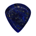 Lapis Lazuli Stone Guitar Or Bass Pick - 3.0 mm Ultra Heavy Gauge - Jazz Shape - Specialty Handmade Gemstone Exotic Plectrum Exotic Plectrums