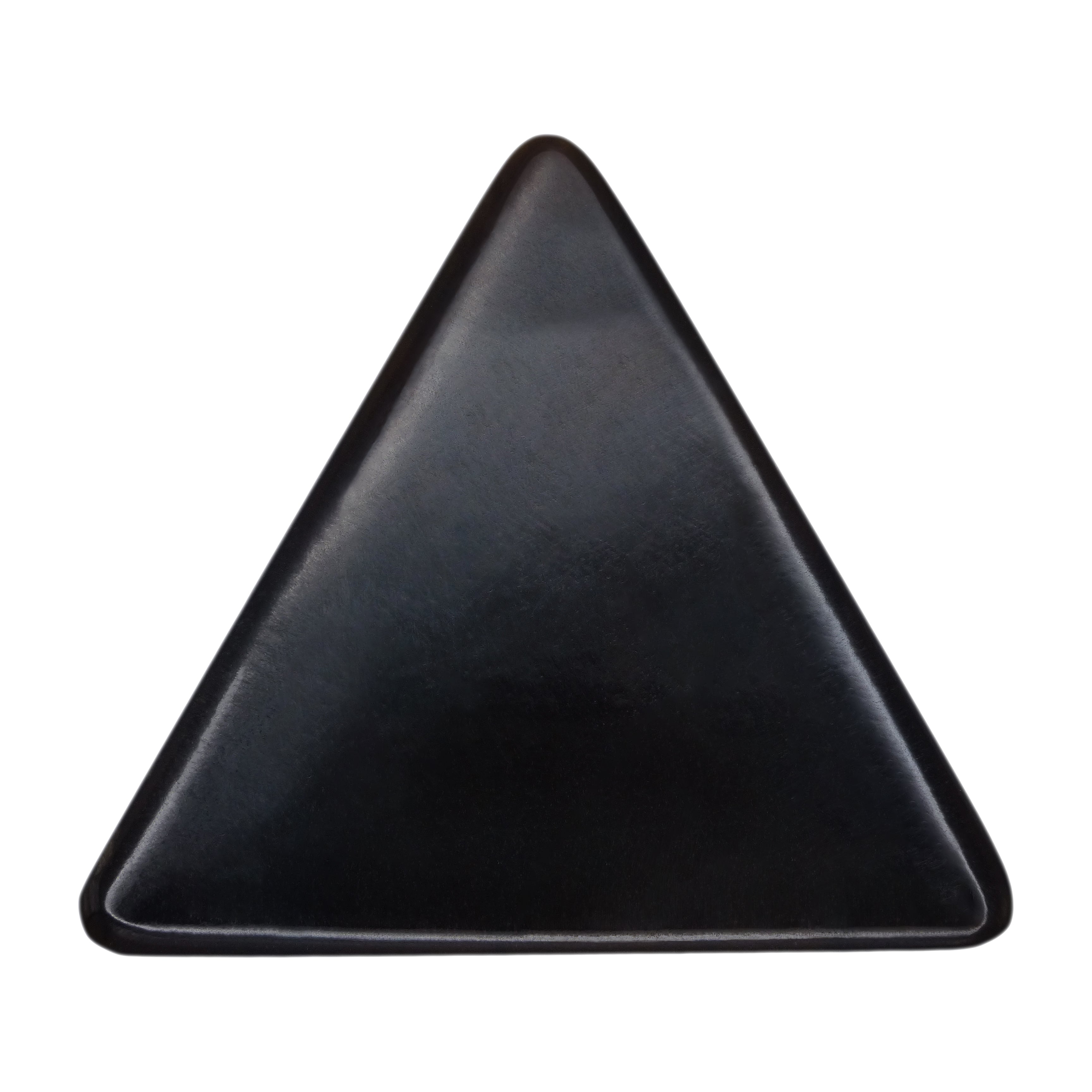 Black Buffalo Horn Guitar Or Bass Pick - 1.5 mm Ultra Heavy Gauge - 355 Large Triangle Shape - Polished Finish Handmade Specialty Exotic Plectrum Exotic Plectrums