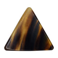 Black And White Buffalo Horn Guitar Or Bass Pick - 1.5 mm Ultra Heavy Gauge - 355 Large Triangle Shape - Polished Finish Handmade Specialty Exotic Plectrum Exotic Plectrums