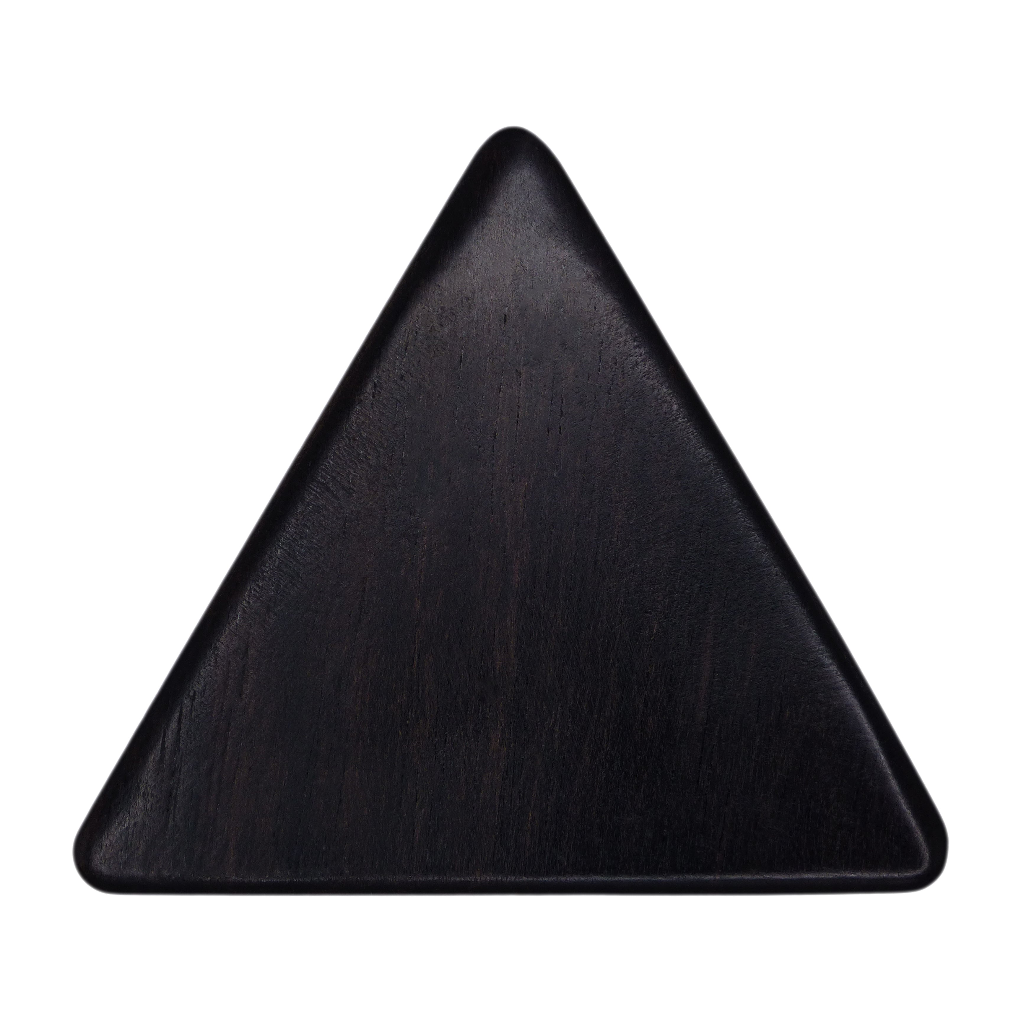 Ebony Wood Guitar Or Bass Pick - 1.5 mm Ultra Heavy Gauge - 355 Large Triangle Shape - Natural Finish Handmade Specialty Exotic Plectrum Exotic Plectrums