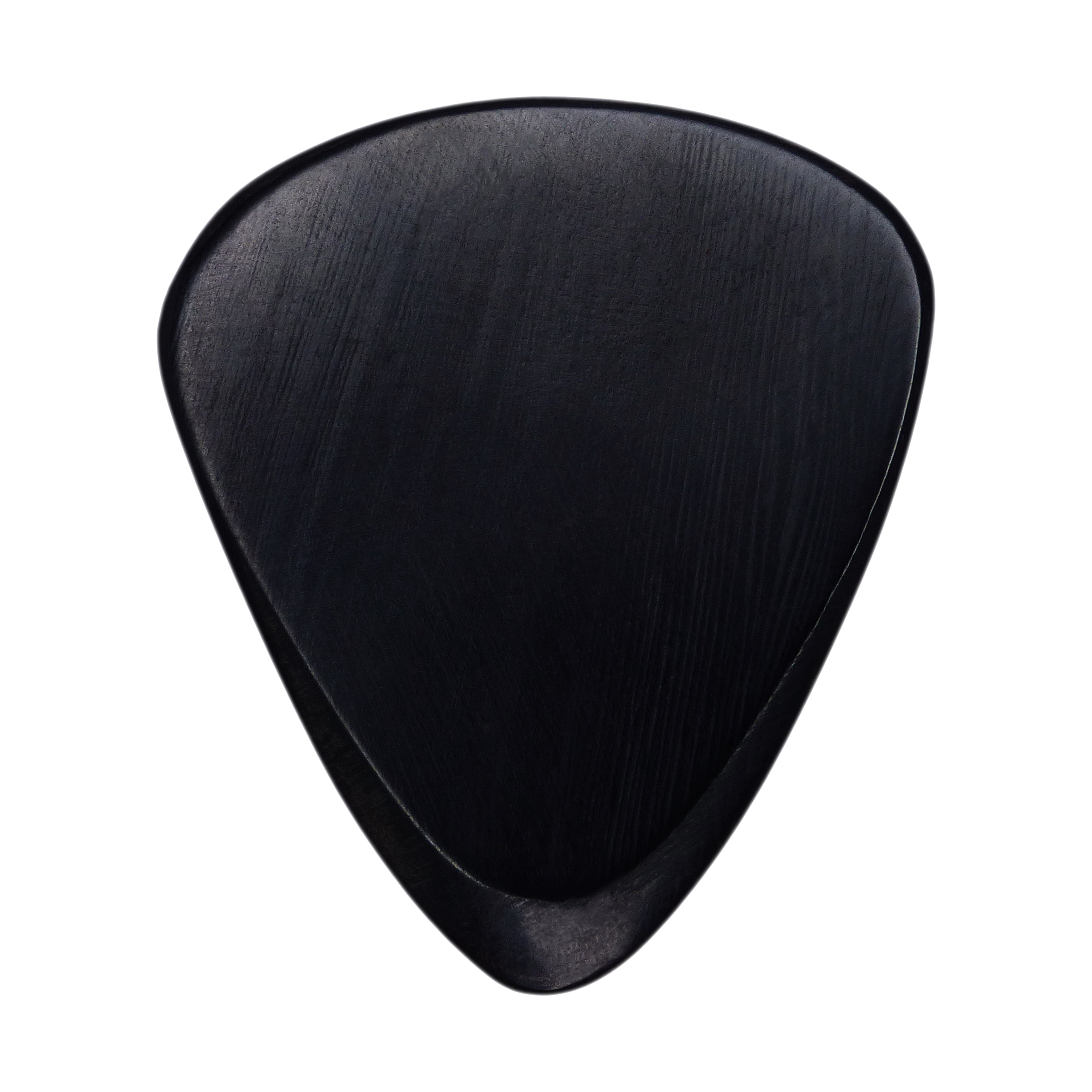 Black Buffalo Horn Guitar Or Bass Pick - 3.0 mm Ultra Heavy Gauge - 351 Wedge Shape - Polished Finish Handmade Specialty Exotic Plectrum Exotic Plectrums