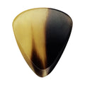 Black And White Buffalo Horn Guitar Or Bass Pick - 3.0 mm Ultra Heavy Gauge - 351 Wedge Shape - Polished Finish Handmade Specialty Exotic Plectrum Exotic Plectrums