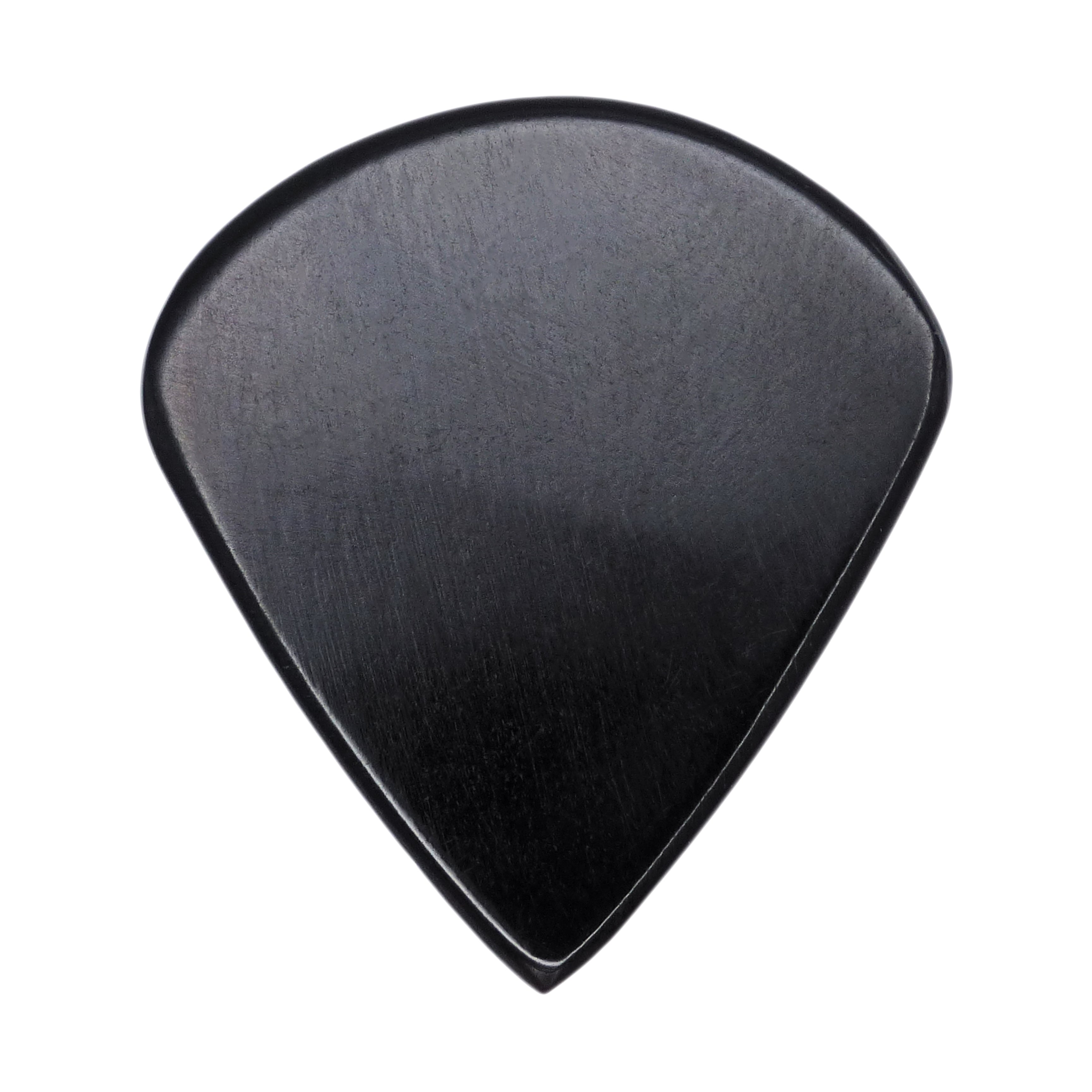 Black Buffalo Horn Guitar Or Bass Pick - 1.5 mm Ultra Heavy Gauge - Jazz Shape - Polished Finish Handmade Specialty Exotic Plectrum Exotic Plectrums
