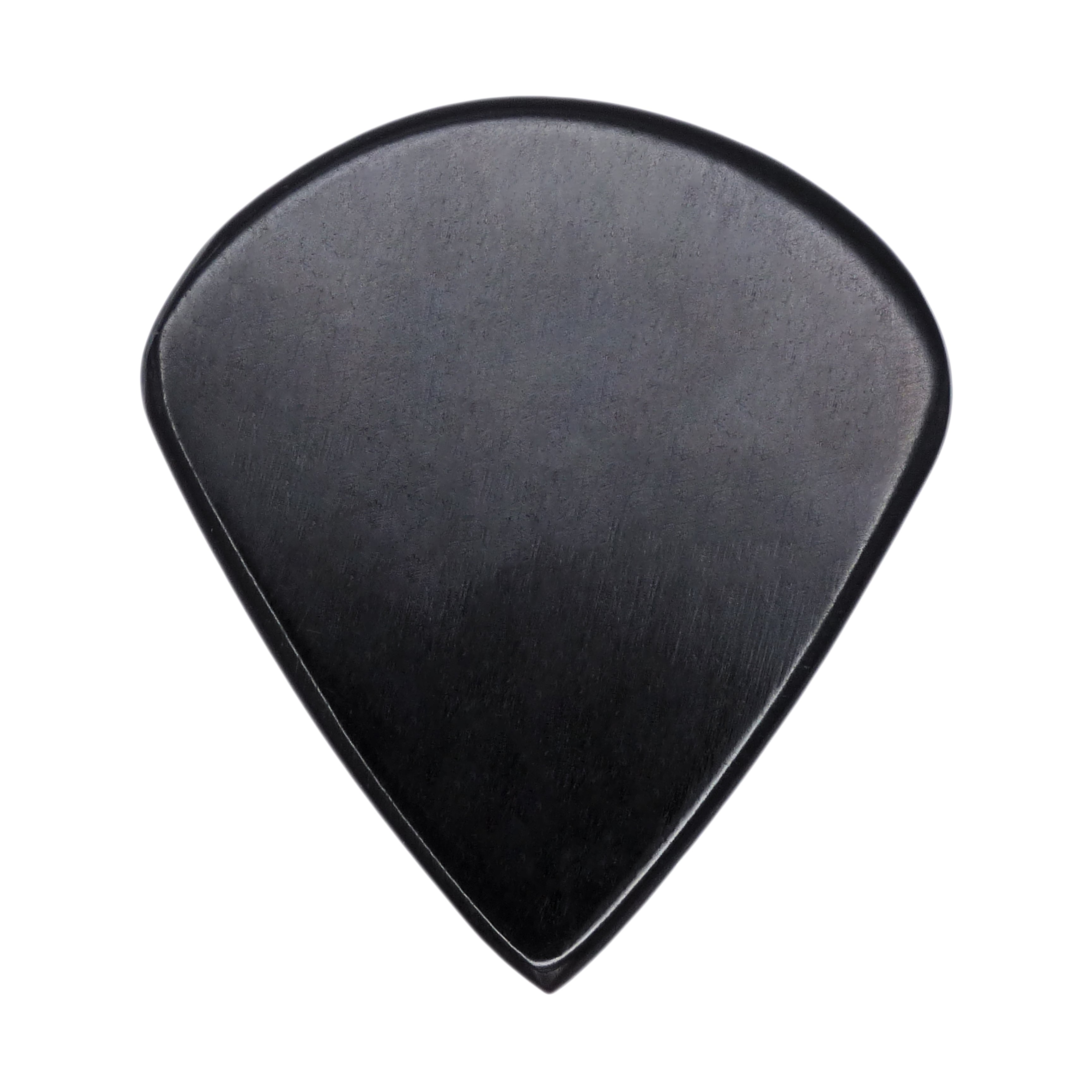 Black Buffalo Horn Guitar Or Bass Pick - 1.5 mm Ultra Heavy Gauge - Jazz XL Shape - Polished Finish Handmade Specialty Exotic Plectrum Exotic Plectrums