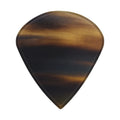 Black And White Buffalo Horn Guitar Or Bass Pick - 1.5 mm Ultra Heavy Gauge - Jazz XL Shape - Polished Finish Handmade Specialty Exotic Plectrum Exotic Plectrums