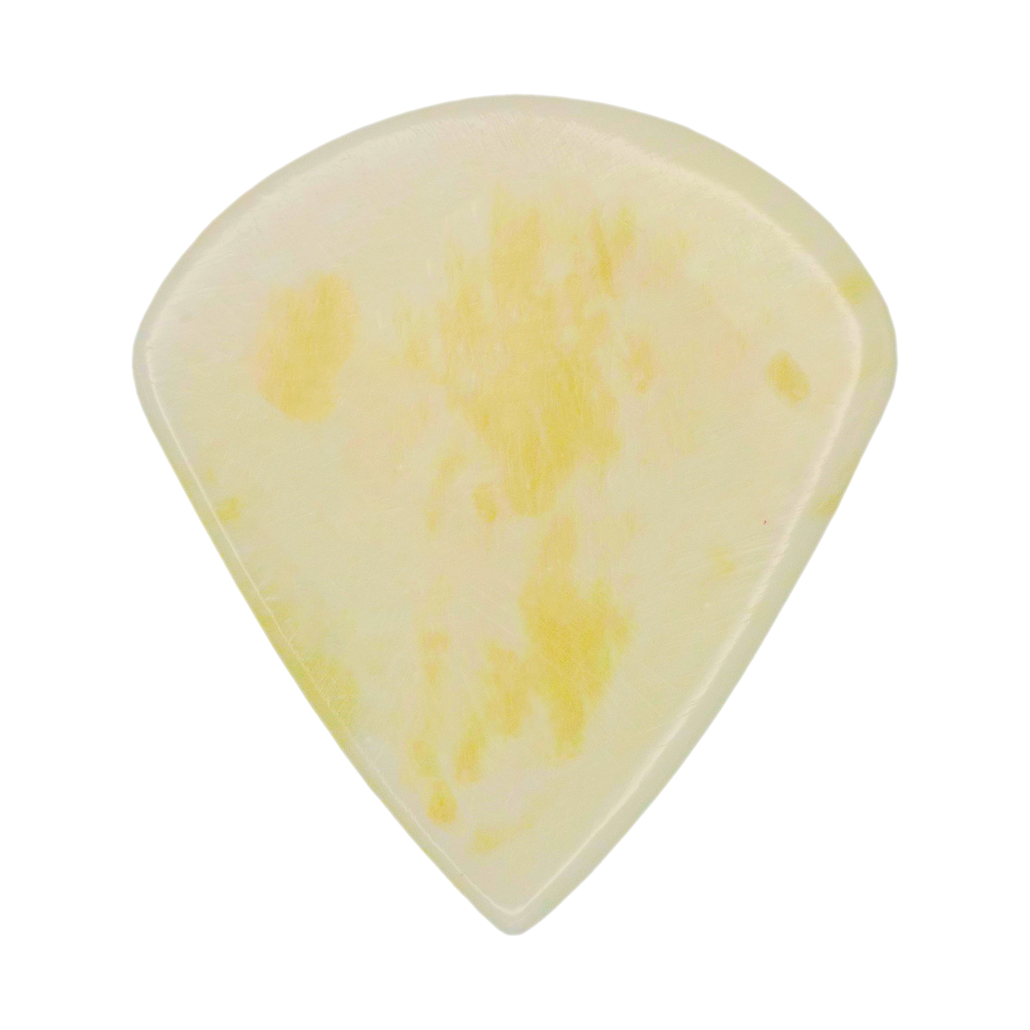 Camel Bone Guitar Or Bass Pick - 1.5 mm Ultra Heavy Gauge - Jazz XL Shape - Natural Finish Handmade Specialty Exotic Plectrum Exotic Plectrums