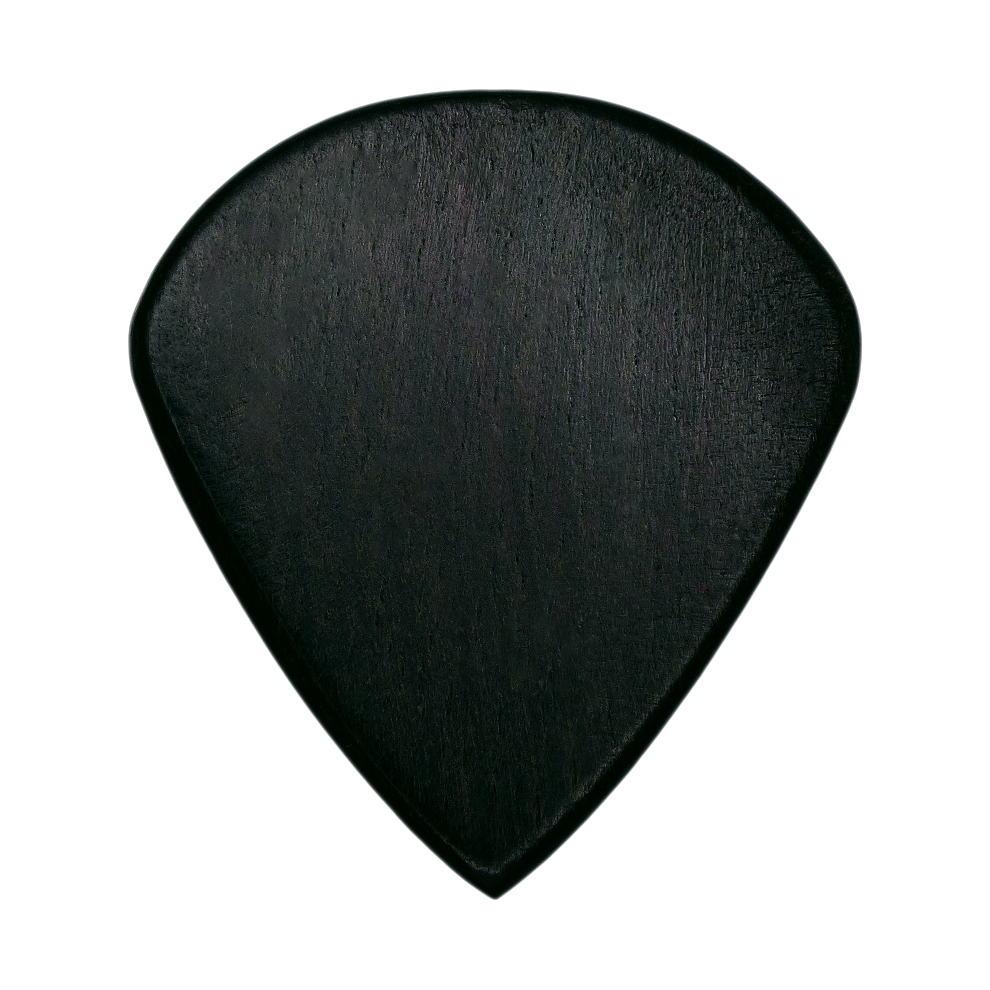 Ebony Wood Guitar Or Bass Pick - 1.5 mm Ultra Heavy Gauge - Jazz XL Shape - Natural Finish Handmade Specialty Exotic Plectrum Exotic Plectrums