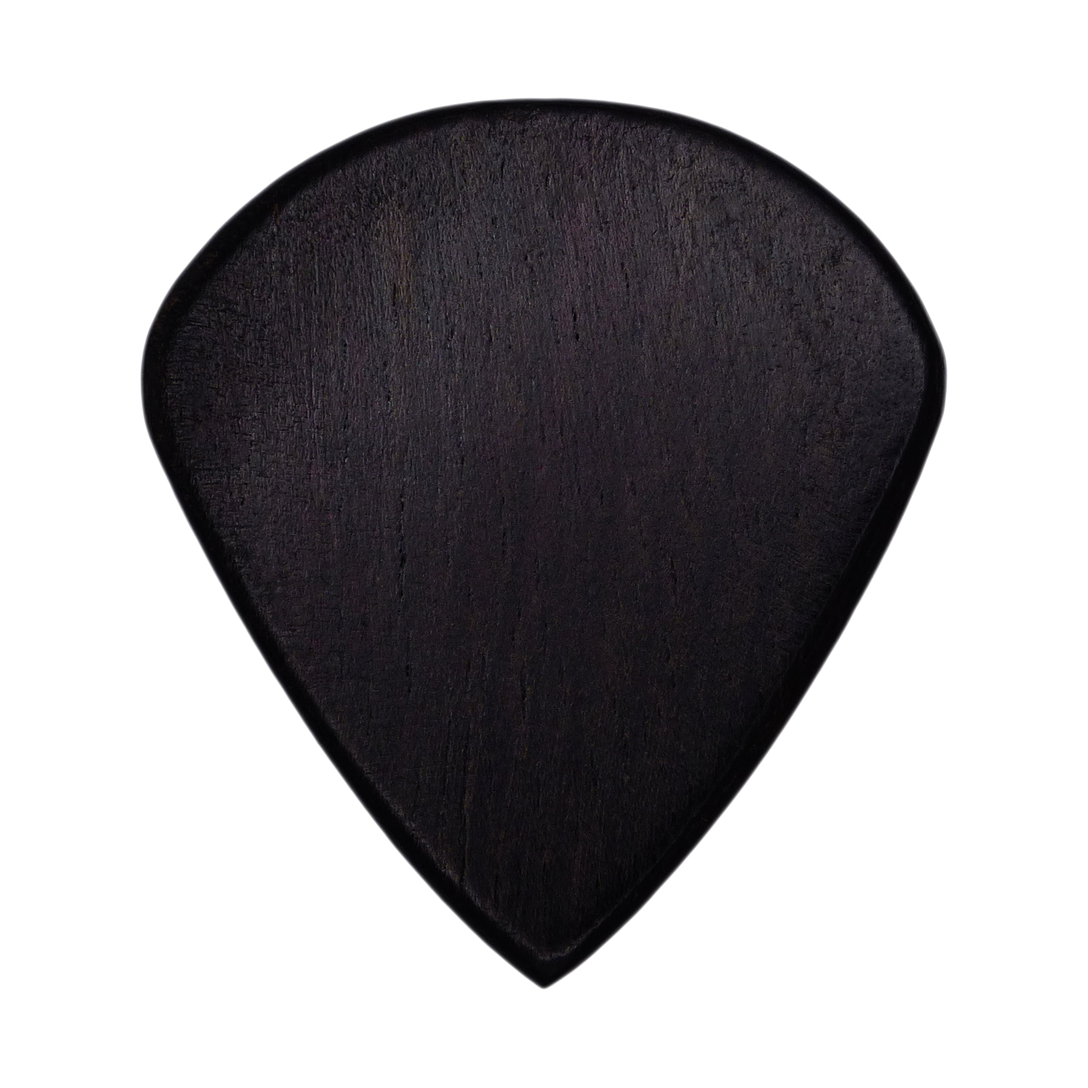 Ebony Wood Guitar Or Bass Pick - 1.5 mm Ultra Heavy Gauge - Jazz Shape - Natural Finish Handmade Specialty Exotic Plectrum Exotic Plectrums