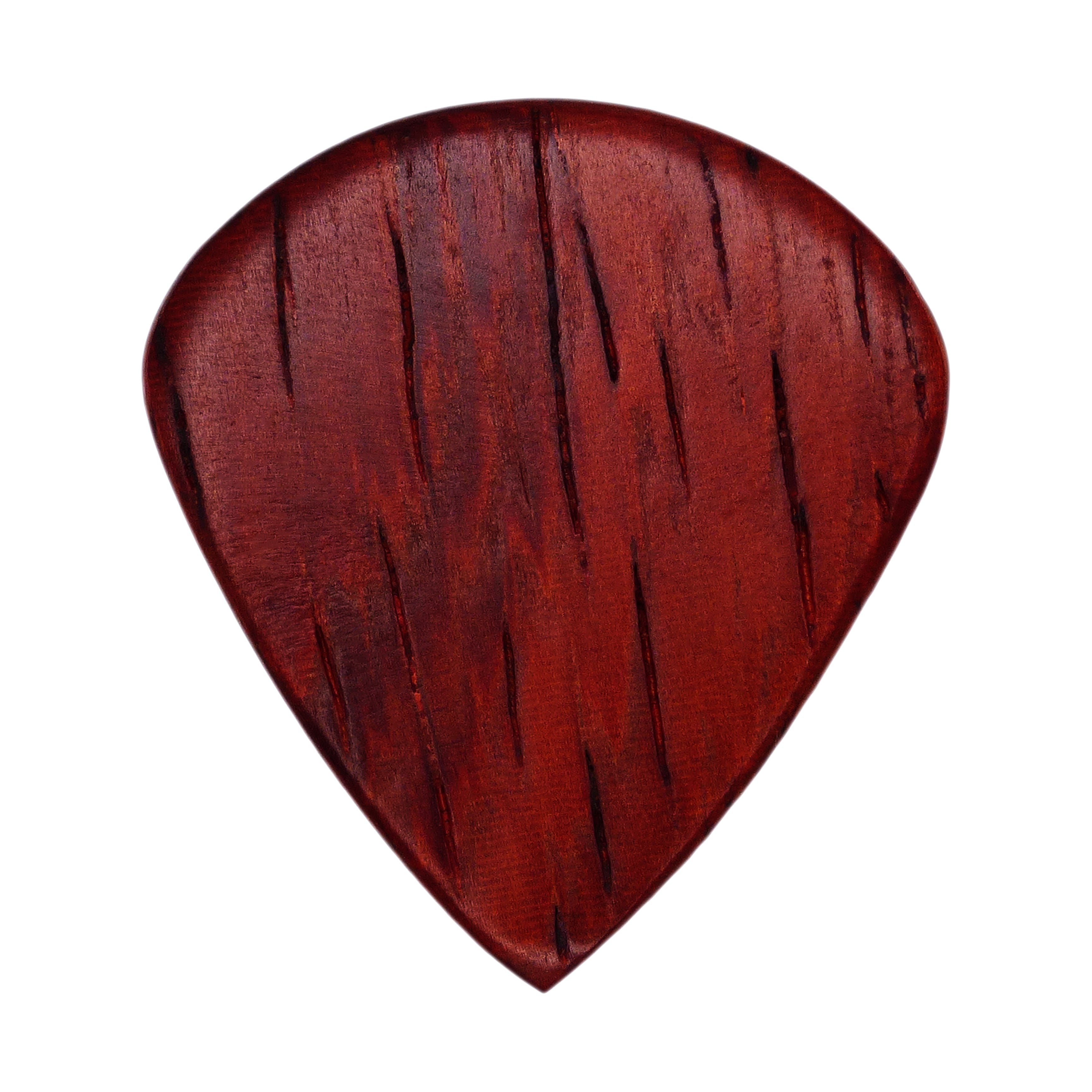 Padauk Wood Guitar Or Bass Pick - 1.5 mm Ultra Heavy Gauge - Jazz Shape - Natural Finish Handmade Specialty Exotic Plectrum Exotic Plectrums