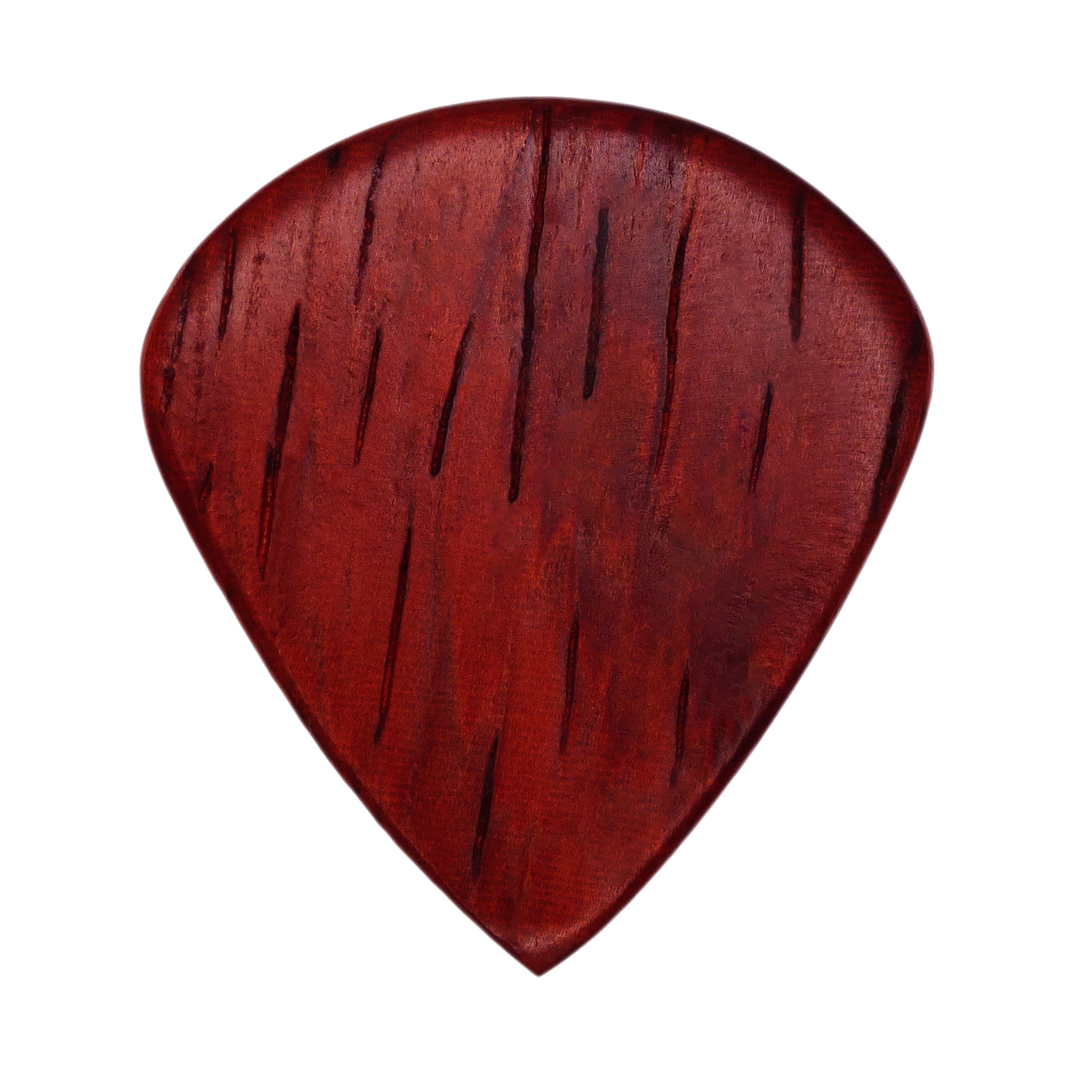 Padauk Wood Guitar Or Bass Pick - 1.5 mm Ultra Heavy Gauge - Jazz XL Shape - Natural Finish Handmade Specialty Exotic Plectrum Exotic Plectrums