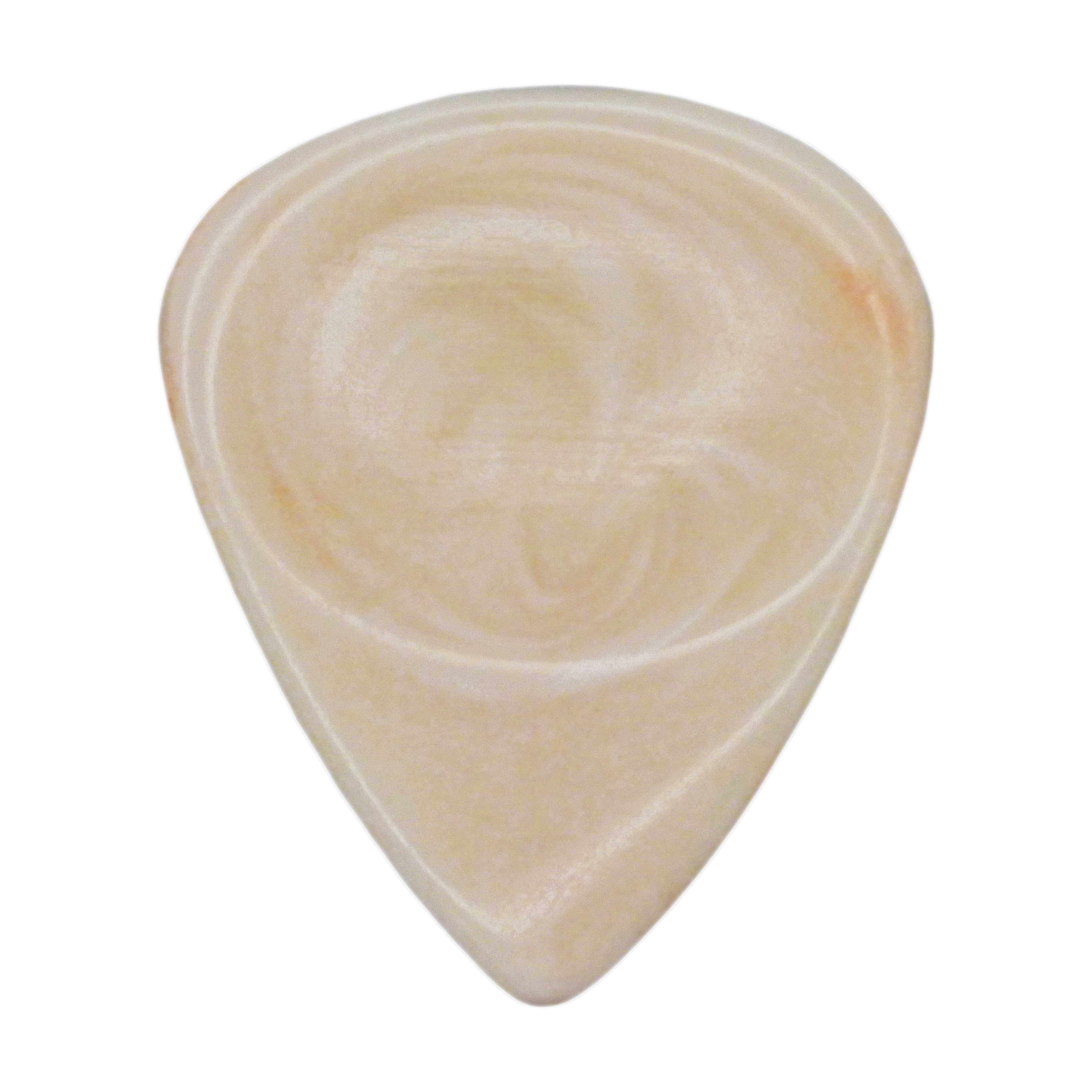 Cream With White Swirls Resin Guitar Or Bass Pick - 3.0 mm Ultra Heavy Gauge - 351 Groove Shape - Polished Finish Hand Poured And Handmade Specialty Exotic Plectrum Exotic Plectrums