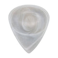 Grey With White Swirls Resin Guitar Or Bass Pick - 3.0 mm Ultra Heavy Gauge - 351 Groove Shape - Polished Finish Hand Poured And Handmade Specialty Exotic Plectrum Exotic Plectrums
