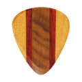 Maple, Padauk, & Teak Wood Guitar Or Bass Pick - 3.0 mm Ultra Heavy Gauge - 351 Wedge Shape - Natural Finish Handmade Specialty Exotic Plectrum Exotic Plectrums