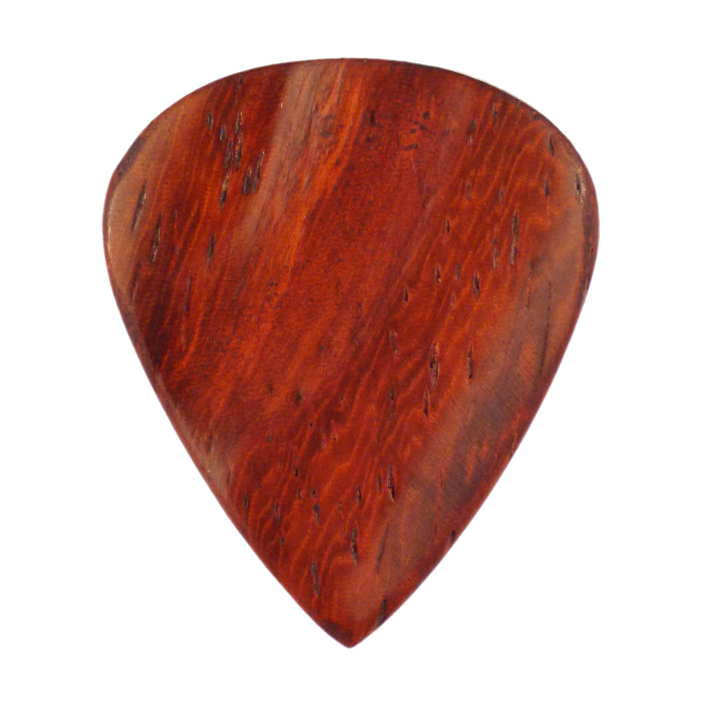 Padauk Wood Guitar Or Bass Pick - 3.0 mm Ultra Heavy Gauge - 351 Groove Shape - Natural Finish Handmade Specialty Exotic Plectrum Exotic Plectrums