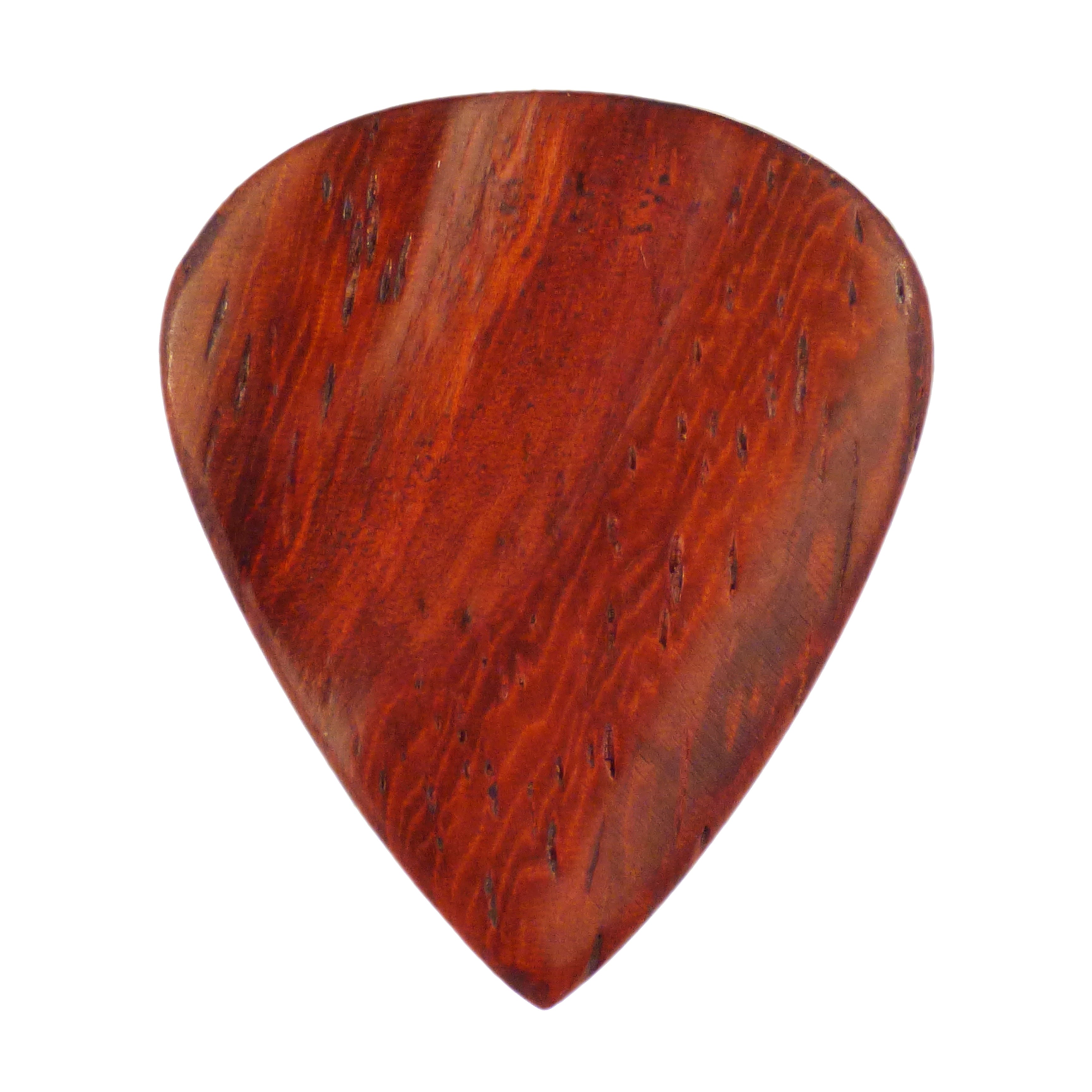 Padauk Wood Guitar Or Bass Pick - 3.0 mm Ultra Heavy Gauge - 351 Groove Shape - Natural Finish Handmade Specialty Exotic Plectrum Exotic Plectrums