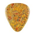 Leopard Skin Jasper Stone Guitar Or Bass Pick - 3.0 mm Ultra Heavy Gauge - 351 Shape - Specialty Handmade Gemstone Exotic Plectrum Exotic Plectrums