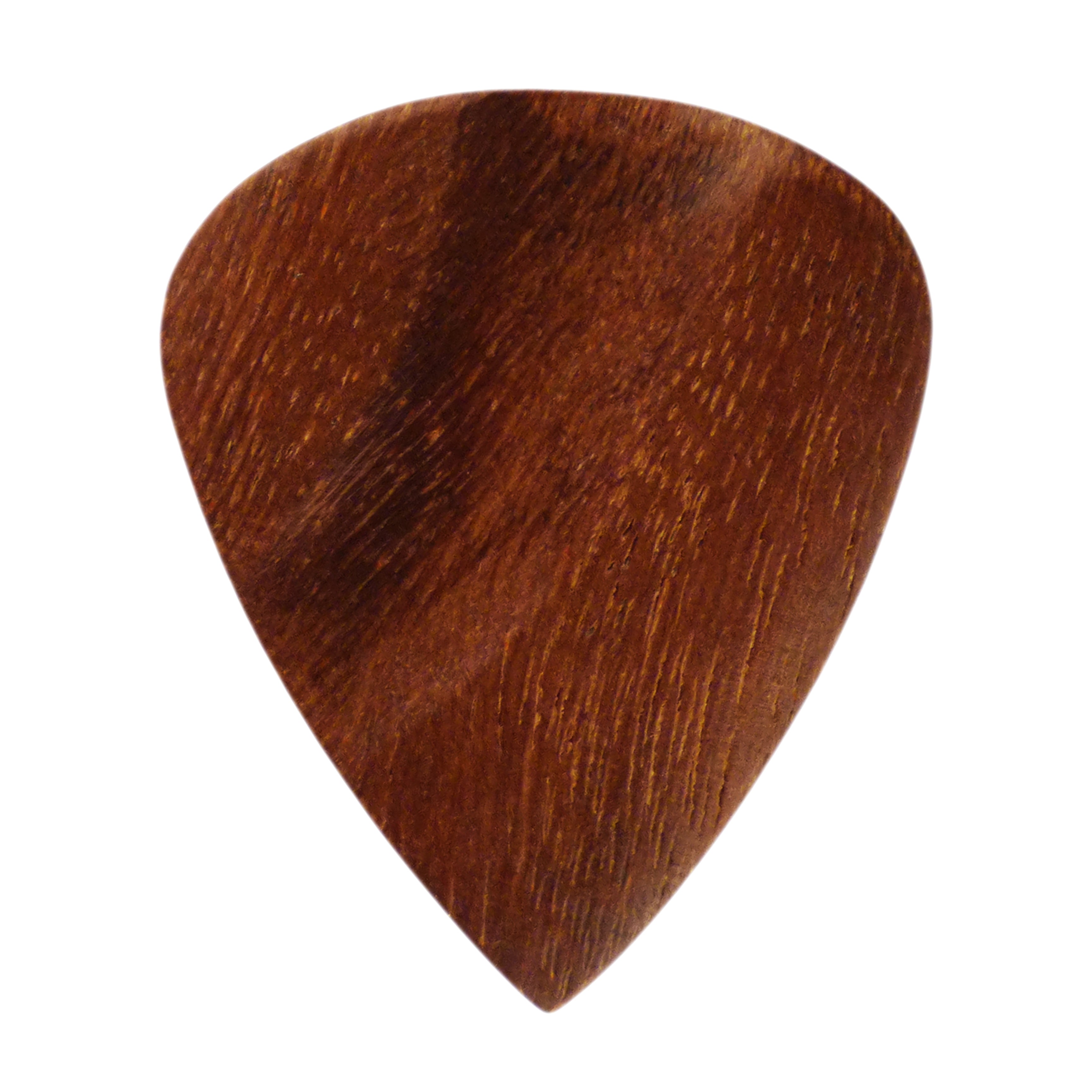 Dark Cedar Wood Guitar Or Bass Pick - 3.0 mm Ultra Heavy Gauge - 351 Groove Shape - Natural Finish Handmade Specialty Exotic Plectrum Exotic Plectrums