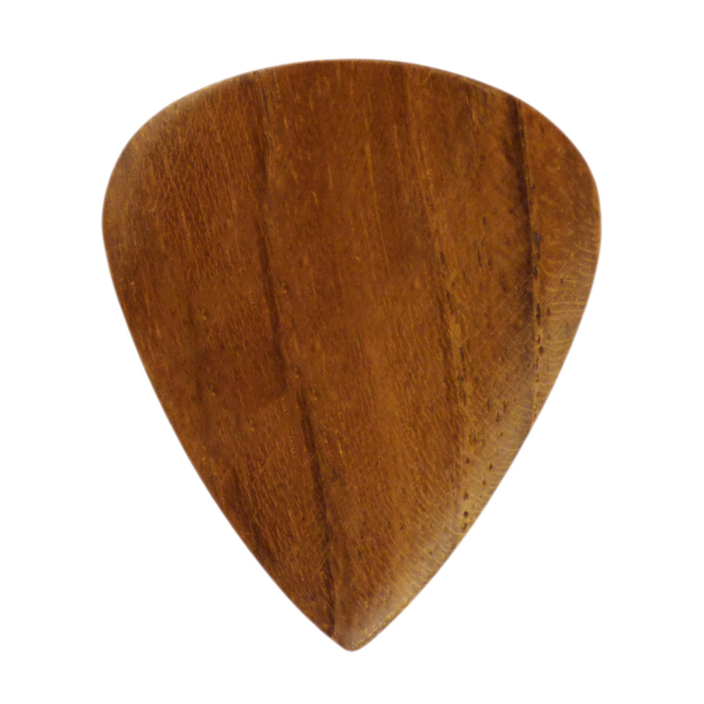 Teak Wood Guitar Or Bass Pick - 3.0 mm Ultra Heavy Gauge - 351 Groove Shape - Natural Finish Handmade Specialty Exotic Plectrum Exotic Plectrums