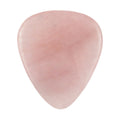 Rose Quartz Stone Guitar Or Bass Pick - 3.0 mm Ultra Heavy Gauge - 351 Shape - Specialty Handmade Gemstone Exotic Plectrum Exotic Plectrums