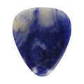 Peruvian Sodalite Stone Guitar Or Bass Pick - 3.0 mm Ultra Heavy Gauge - 351 Shape - Specialty Handmade Gemstone Exotic Plectrum Exotic Plectrums