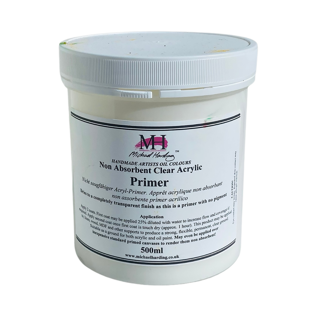 Michael Harding Non-Absorbent Acrylic Primer - Superior Base for Oil Paintings Trekell Art Supplies