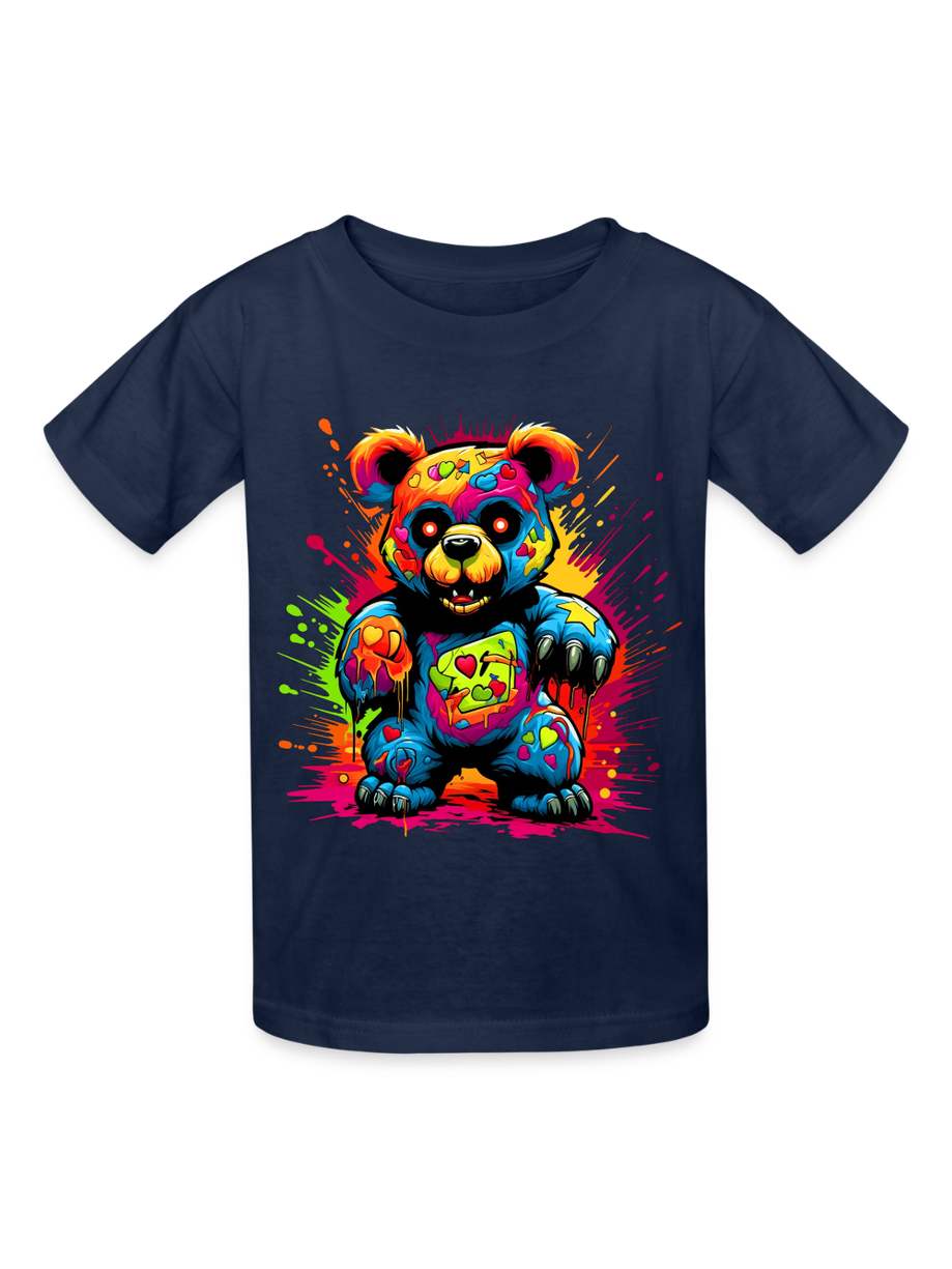 Boys Colorful Teddy Bear Short Sleeve T-Shirt NicholesGifts