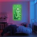 UV Printed Green Woman Neon Wall Art- LV0058 Liviqon.co