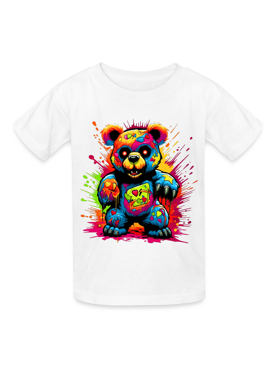 Boys Colorful Teddy Bear Short Sleeve T-Shirt NicholesGifts
