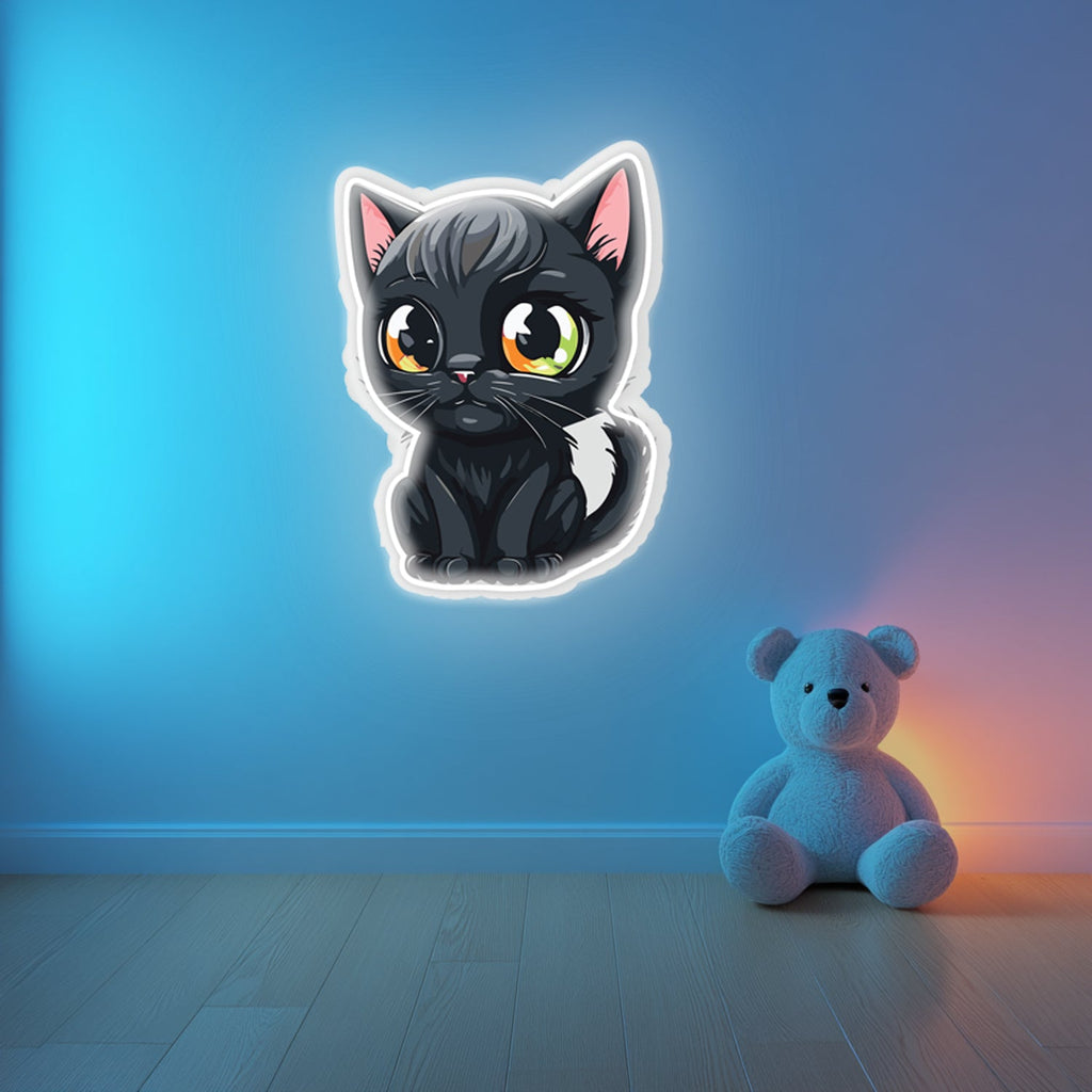 UV Printed Cat Neon Wall Art- LV0019 Liviqon.co