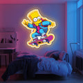 UV Printed Simpson Neon Wall Art- LV0081 Liviqon.co