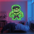 UV Printed Hulk Neon Wall Art- LV0074 Liviqon.co